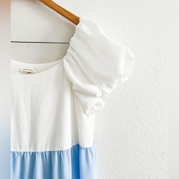 ee:some Blue Ombré Ruffle Tiered Dress - Picture 3 of 5